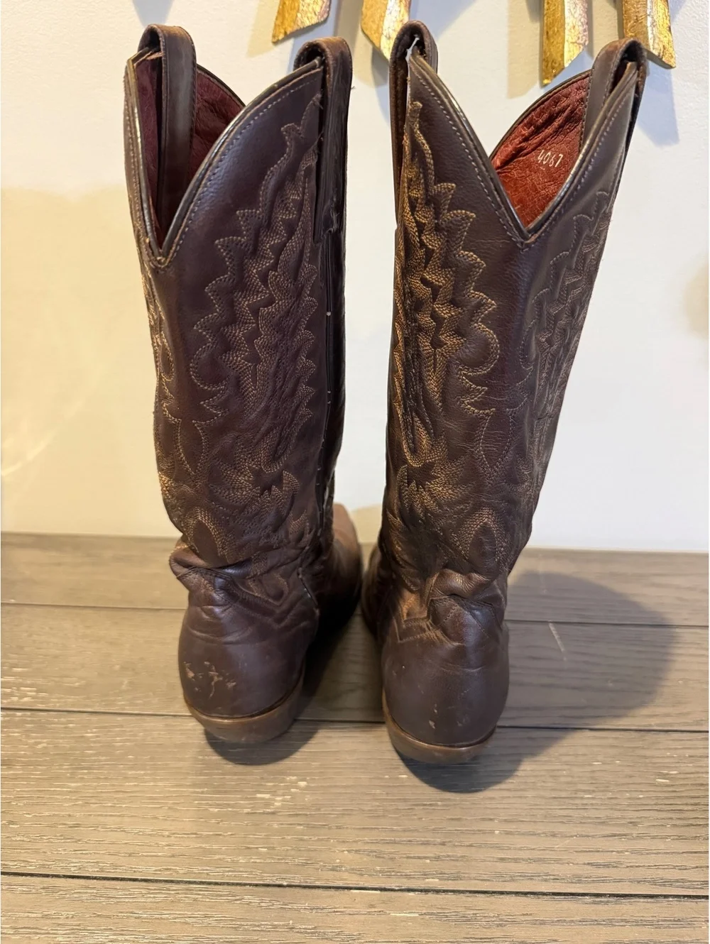 Dan Post Women’s Brown Leather Cowboy Boots Size 6